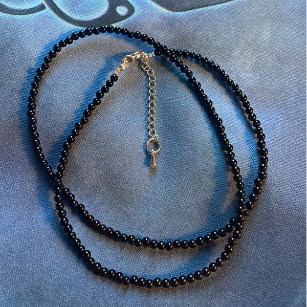 Black Onyx Bead Chain