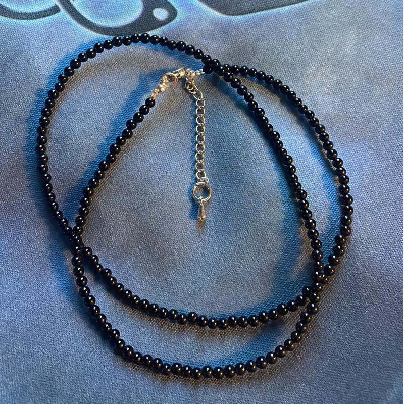 Black Onyx Bead Chain Black Onyx Bead Chain