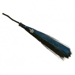 Besom Broom: Blue/Black Pentagram
