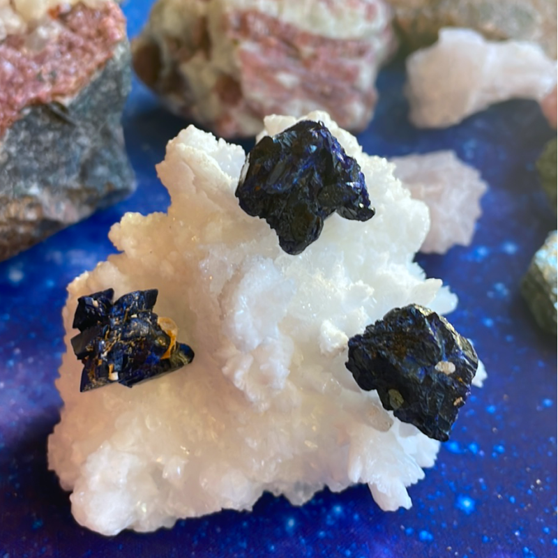 Spécimens d’azurite bleue Spécimens d’azurite bleue