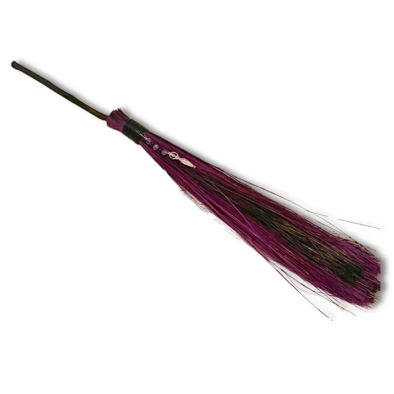 Besom Broom: Purple/Black Goddess Besom Broom: Purple/Black Goddess