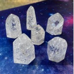 Crackle Quartz Standing Crystal