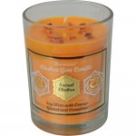 Chakra Gem Candle: Garnet, Carnelian, Orange - Sacral