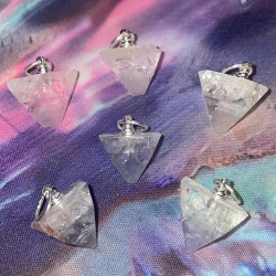 Apophyllite Crystal Tip Pendants