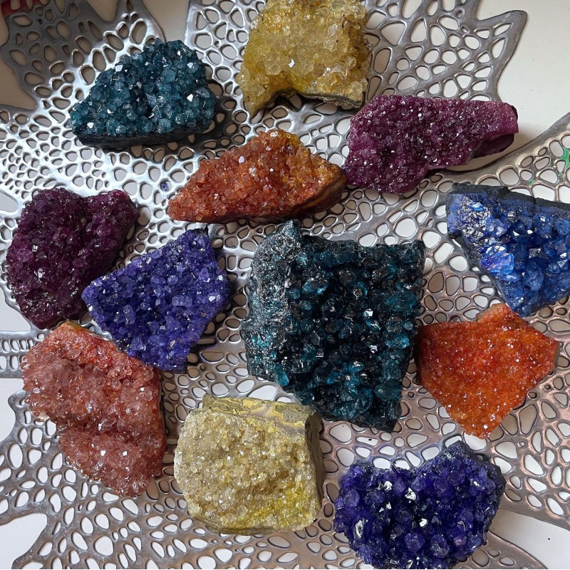 Colorful Crystal Clusters Colorful Crystal Clusters