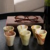 Green Onyx Shot Glass Pair Green Onyx Shot Glass Pair