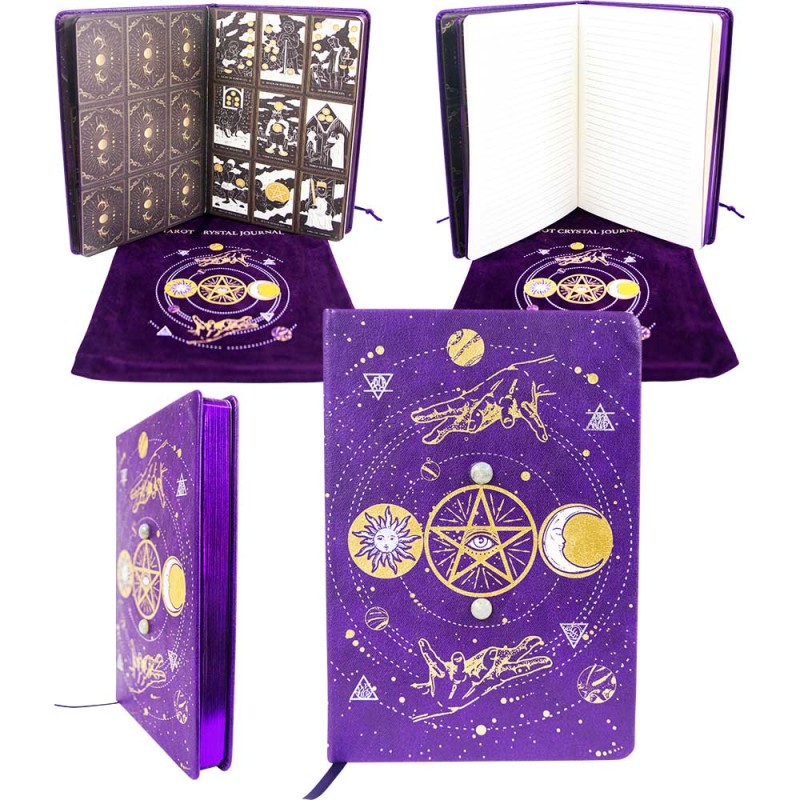 Journal végétalien : Tarot violet, avec sac de rangement Journal végétalien : Tarot violet, avec sac de rangement