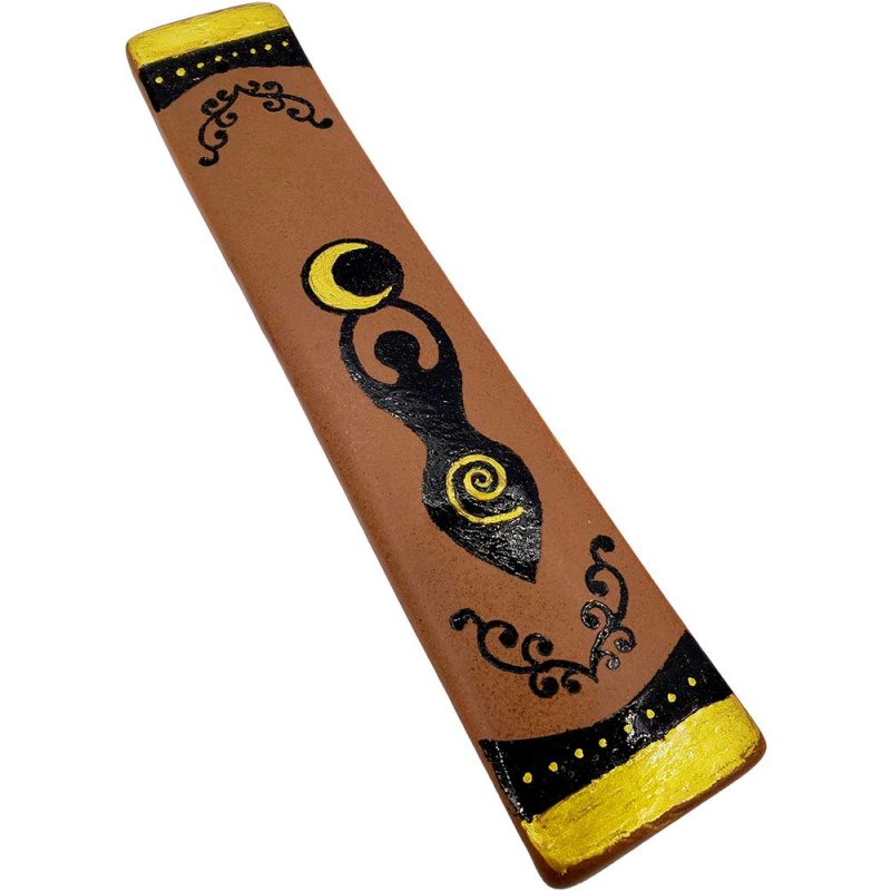 Spiral Goddess Ceramic Incense Holder