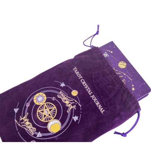Journal végétalien : Tarot violet, avec sac de rangement Journal végétalien : Tarot violet, avec sac de rangement