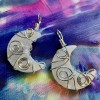 Pendentif Lune Quartz Neige Pendentif Lune Quartz Neige