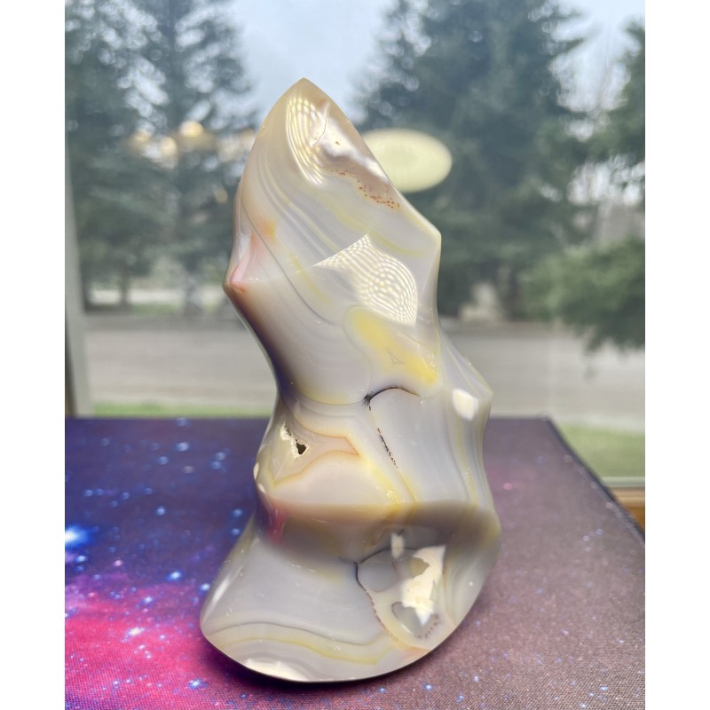 Spécimen de flamme d’Agate Orca C Spécimen de flamme d’Agate Orca C