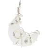 Pendentif Lune Quartz Neige Pendentif Lune Quartz Neige