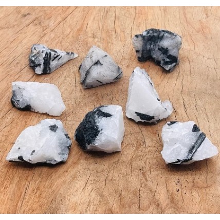 Tourmalinated Quartz, Raw Tourmalinated Quartz, Raw