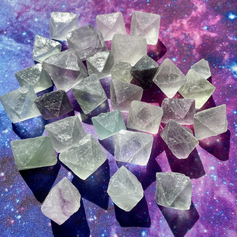 Octaèdre de fluorite, Sm Octaèdre de fluorite, Sm