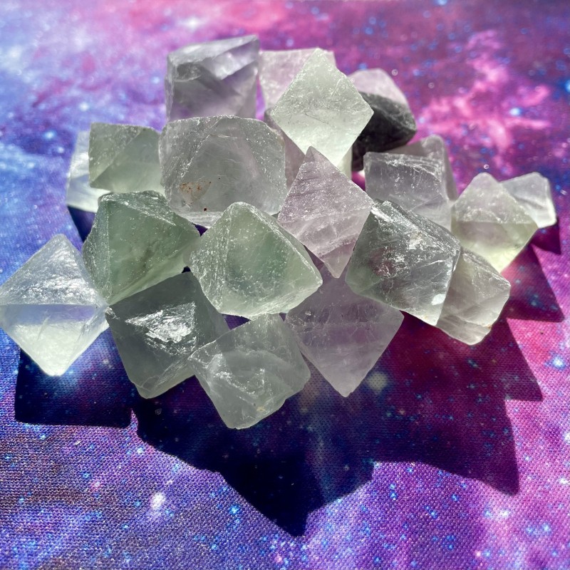 Octaèdre de fluorite, Sm Octaèdre de fluorite, Sm