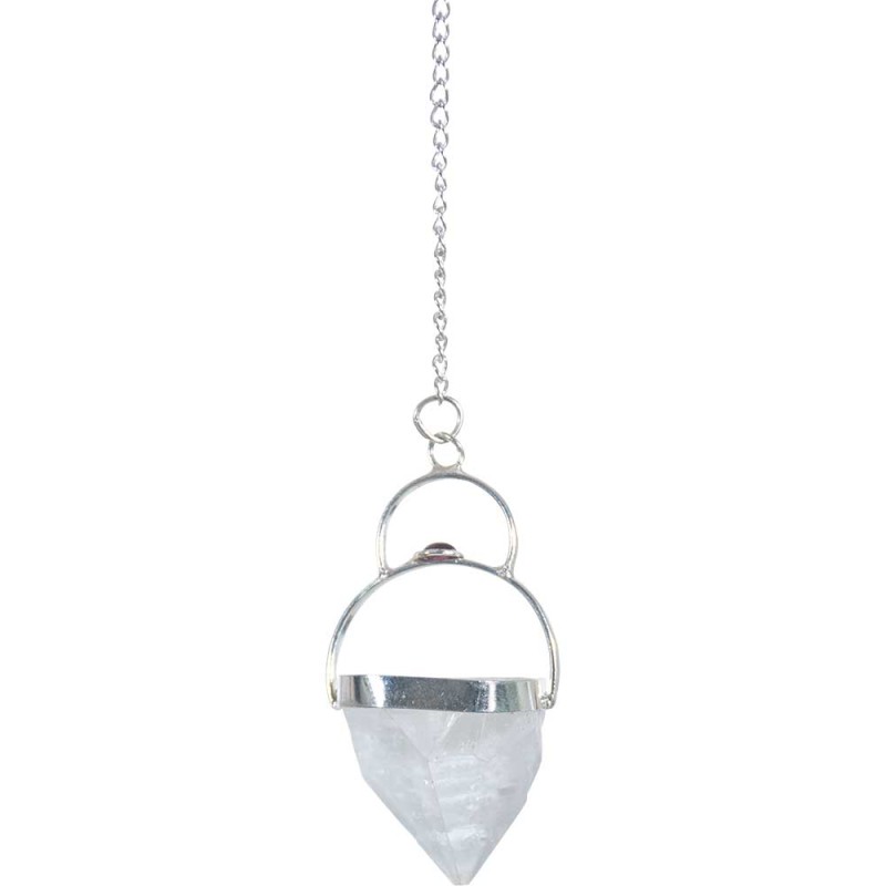 Pendule à pointe de cristal d’apophyllite Pendule à pointe de cristal d’apophyllite