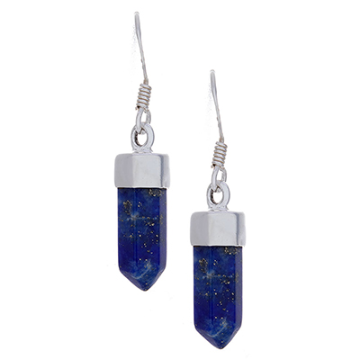 Boucles d’oreilles en lapis-lazuli, Sterling Boucles d’oreilles en lapis-lazuli, Sterling