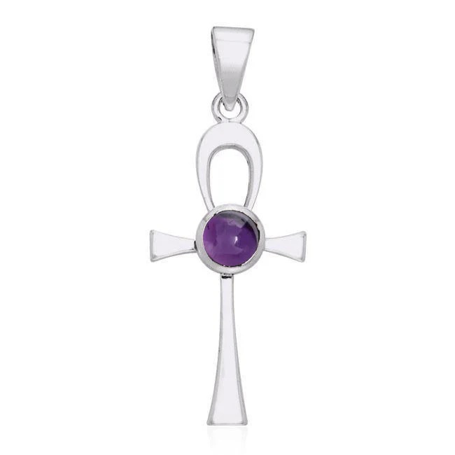 Pendentif Lapis Ankh, Sterling Pendentif Lapis Ankh, Sterling