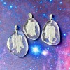Etched Angel Quartz Pendant