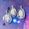 Etched Angel Quartz Pendant