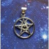 Pendentif pentacle en citrine, Sterling Pendentif pentacle en citrine, Sterling