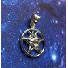 Pendentif pentacle en citrine, Sterling Pendentif pentacle en citrine, Sterling