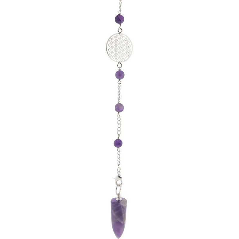 Pendule Fleur De Vie - Améthyste