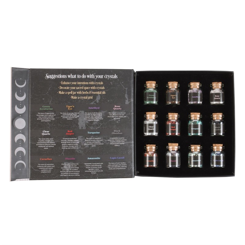 Crystals For Spells: Bottle Set Crystals For Spells: Bottle Set