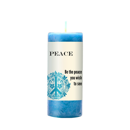 World Peace Pillar Candle World Peace Pillar Candle