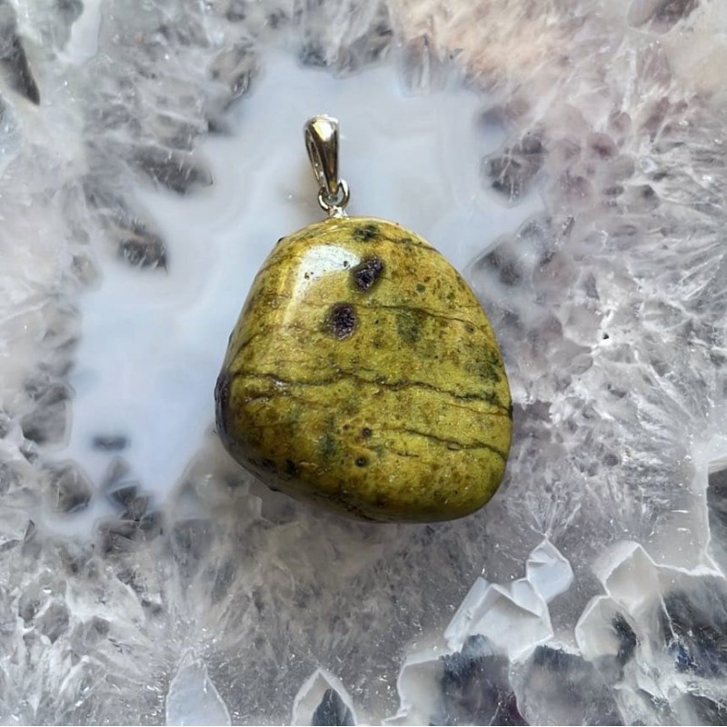 Tumbled Pendant, Atlantisite Tumbled Pendant, Atlantisite