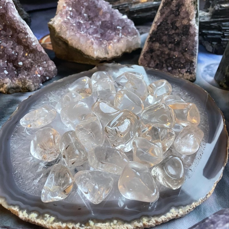 Cristal de quartz, roulé Cristal de quartz, roulé