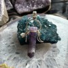 Dragonfly Moon Pendant: Amethyst Dragonfly Moon Pendant: Amethyst