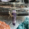 Dragonfly Moon Pendant: Amethyst Dragonfly Moon Pendant: Amethyst