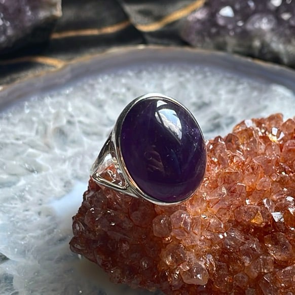Bague Améthyste, Taille 8 Bague Améthyste, Taille 8