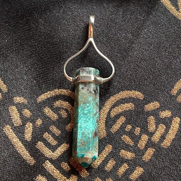Pendentif en apatite, Sterling Pendentif en apatite, Sterling