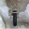 Pendentif libellule lune : Tourmaline noire Pendentif libellule lune : Tourmaline noire