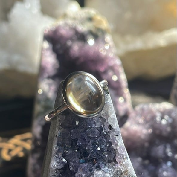 Bague Citrine, Sterling - Taille 8 Bague Citrine, Sterling - Taille 8