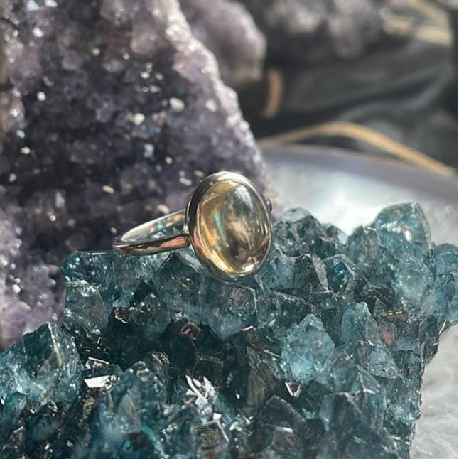 Bague Citrine, Sterling - Taille 8 Bague Citrine, Sterling - Taille 8