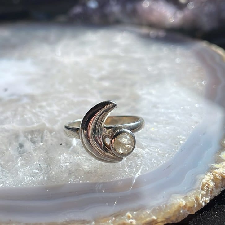 Bague Croissant de Lune, Sterling Bague Croissant de Lune, Sterling