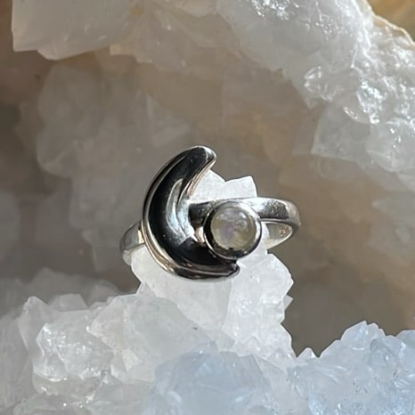 Bague Croissant de Lune, Sterling Bague Croissant de Lune, Sterling