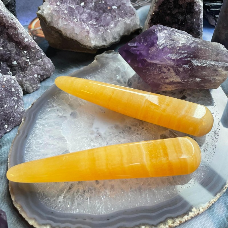 Baguette orange de calcite Baguette orange de calcite