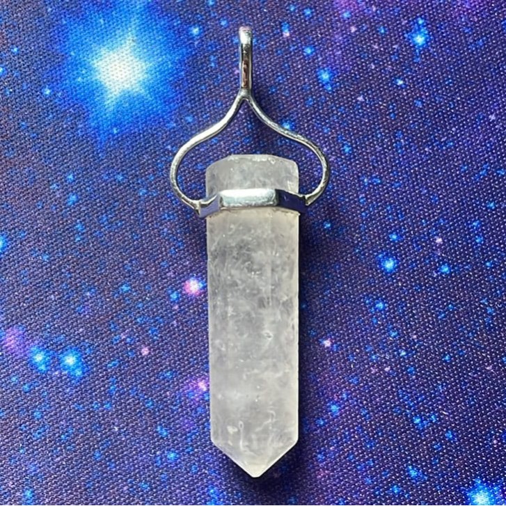 Pendentif en quartz fumé, Sterling Pendentif en quartz fumé, Sterling
