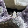 Bague Triple Moon Rainbow Pierre de Lune, Sterling Bague Triple Moon Rainbow Pierre de Lune, Sterling