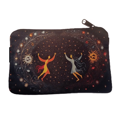 Portefeuille en coton : Moon Dance Portefeuille en coton : Moon Dance
