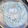 Chaîne de perles d’agate bleue Chaîne de perles d’agate bleue