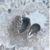 Angel Wing Heart Locket, Sterling