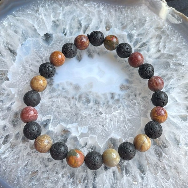 Bracelet Lave & Jaspe Bracelet Lave & Jaspe