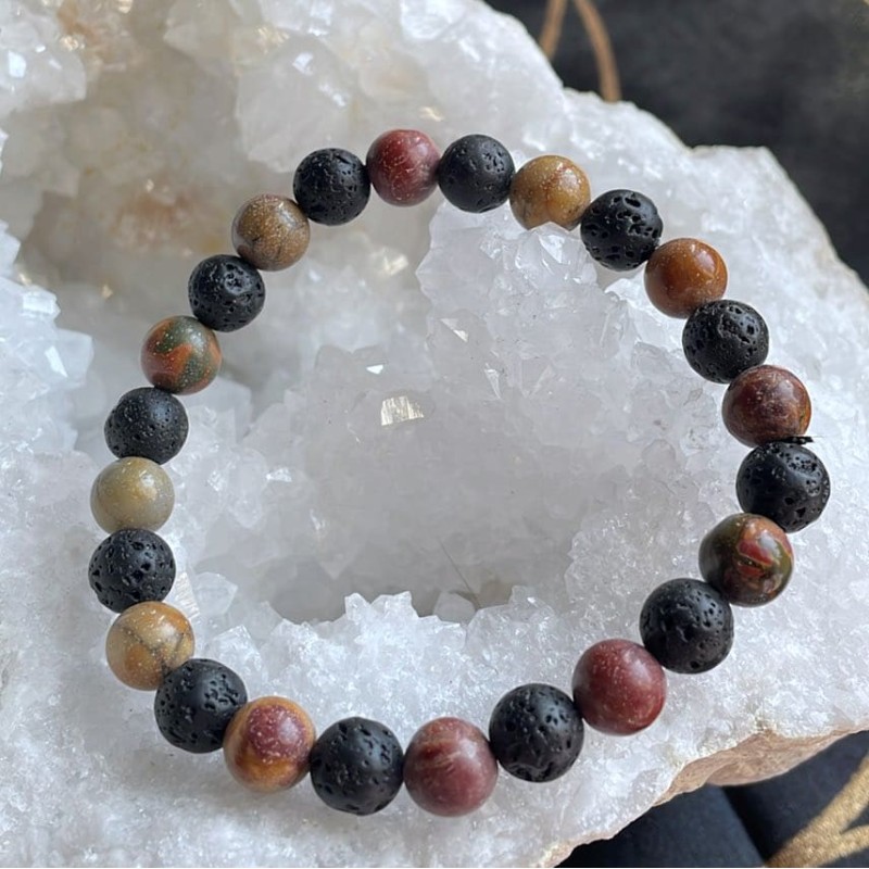 Bracelet Lave & Jaspe Bracelet Lave & Jaspe