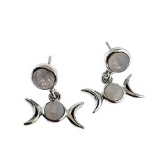 Boucles d’oreilles Triple Moon, Sterling Boucles d’oreilles Triple Moon, Sterling