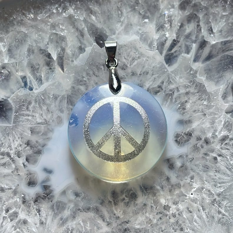 Pendentif Paix Opalite Pendentif Paix Opalite